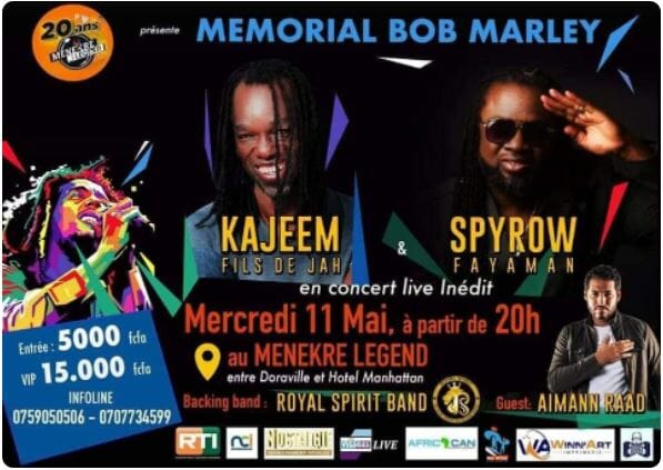Mémorial Bob Marley Ménékré Legend Abidjan