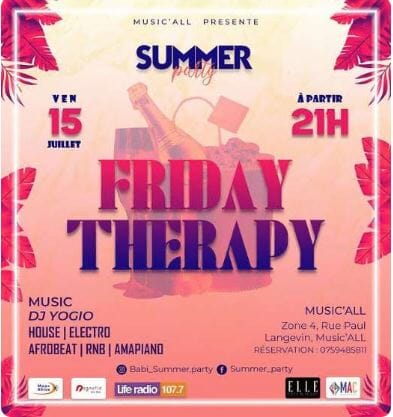 Soirée "Friday Therapy"
