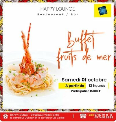 Buffet fruits de mer