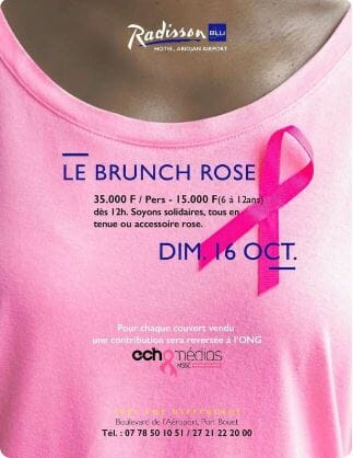 Le Brunch Rose_RadissonBluHôtelAbidjan