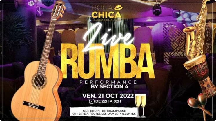 Soirée Live Rumba au Boca Chica Noom Hôtel Abidjan