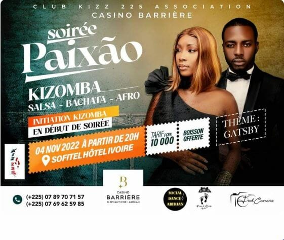 Soirée Paixao sofitel hôtel ivoire abidjan