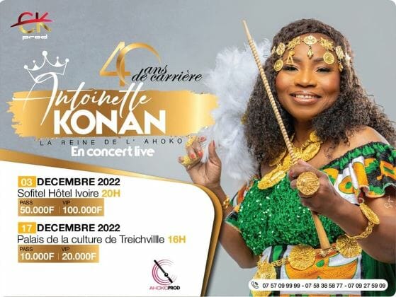 Antoinette Konan 40 ans de carrière