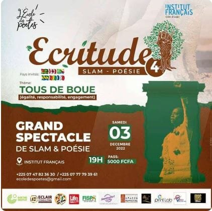 Ecritude 4 : spectacle de slam et de poésie