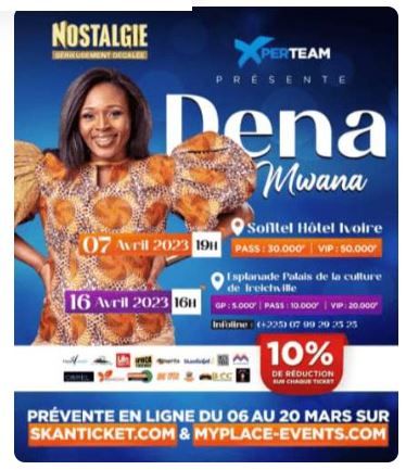 Dena Mwana en Concert à Abidjan